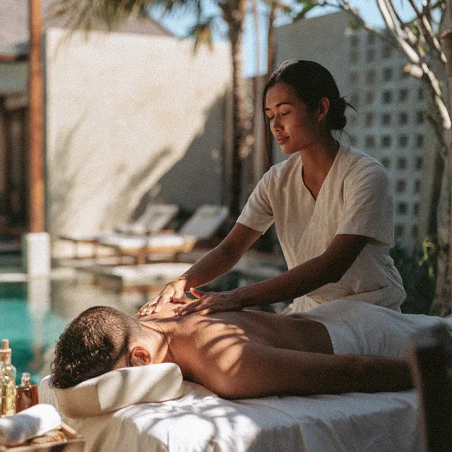 Poolside in-villa massage